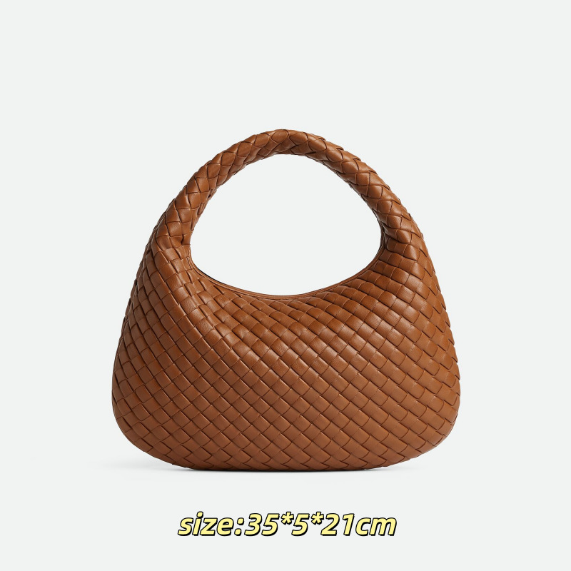 In-Stock Bv Woven Bag Veneta High-End Niche Design New Dumpling Bag Fashion Single-Shoulder Chain Crossbody Bag