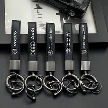 跨境爆款汽车钥匙扣车标金属挂件挂饰礼物饰品创意引流配件厂批发