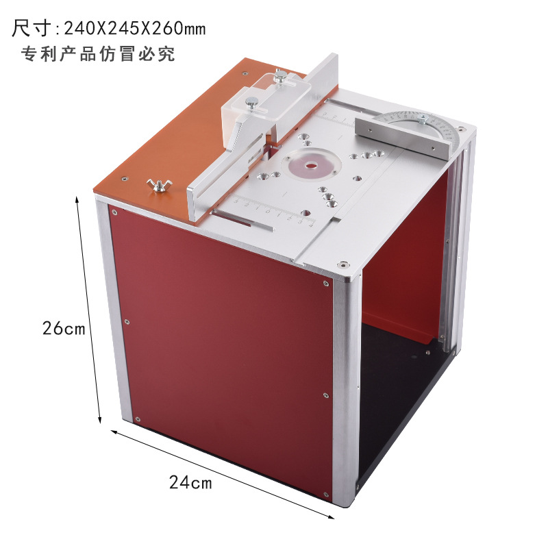 Woodworking CNC router table with electric wood carving machine, face plate, chamfering, edge grinding, grooving, woodworking hole drilling machine workbench