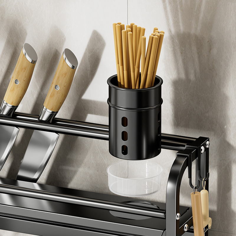 Estante de almacenamiento de condimentos de cocina palillos cuchillo tablero de corte de mesa multifuncional sal condimento lata de almacenamiento de almacenamiento image 4