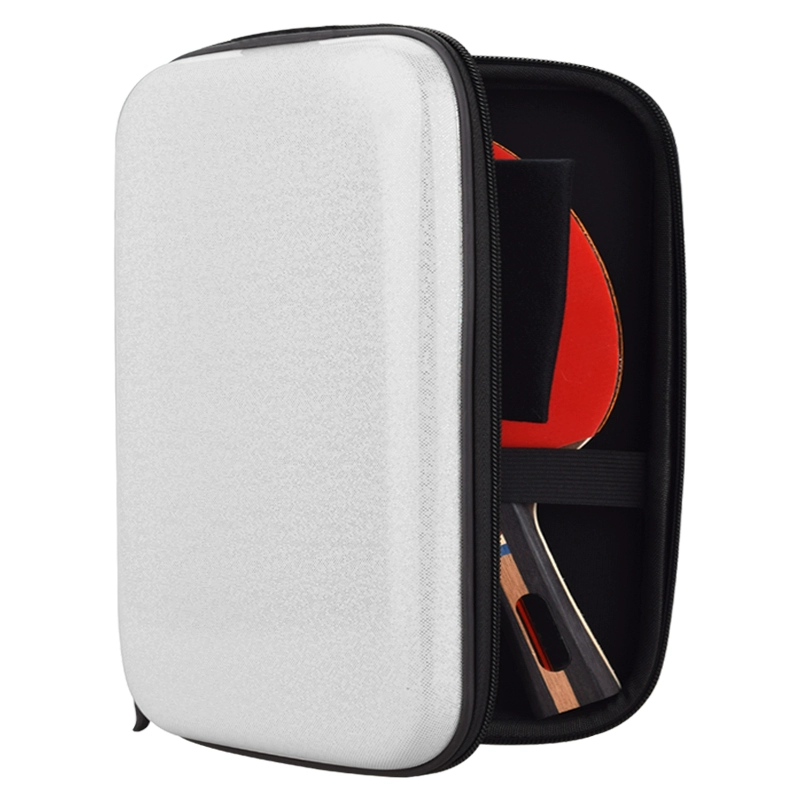 Racket for table tennis, capacious square handheld protective case, fall protection