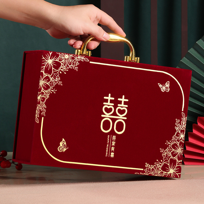 Caja de dinero de regalo Caja de oro de regalo de compromiso del hombre Caja de oro de 100.000 citas Caja de regalo Caja de oro de regalo Regalo de flocado Caja de regalo en efectivo