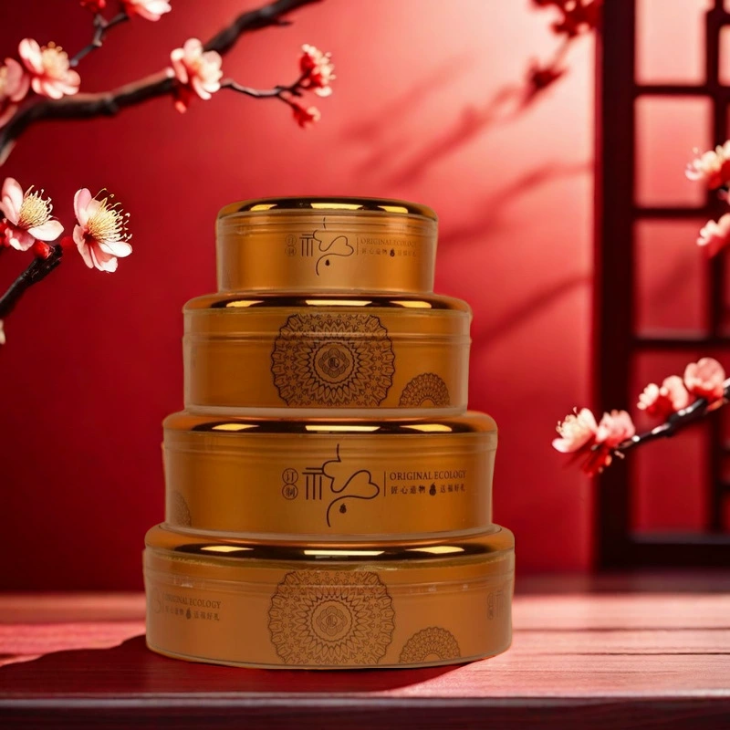 Золотой круг, прозрачная акриловая высококачественная внутренняя коробка, универсальная внутренняя коробка для птичьего гнезда, морской омар, круглая коробка с американским женьшенем, коробка для птичьего гнезда, коробка для кордицепса