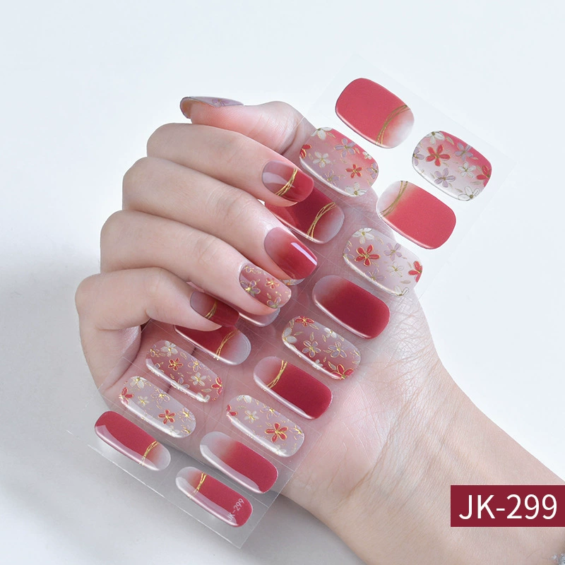 Набор для ногтей XT Gel с наклейками, искусственные ногти и лак для ногтей