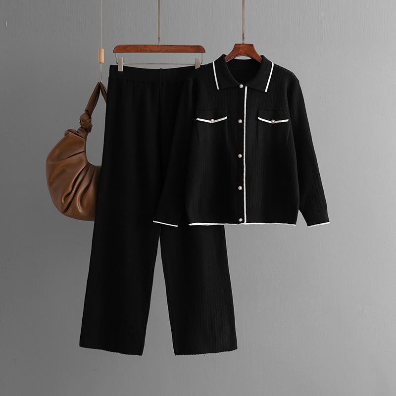 700g Weight Long Sleeve Sleeve Length Viscose fiber Fabric Type Pant Co-ord Set Sets Type 2 Pieces Set Quantity Daily Occasion Turndown Neckline Loose Fit Type Color Block, Stripe Pattern Winter, Autumn Season Women's Gender Button Design Casual Style Daily Women's Casual Color Block Stripe Viscose Fiber Button Pant Co-ord Set Pants Sets 4
