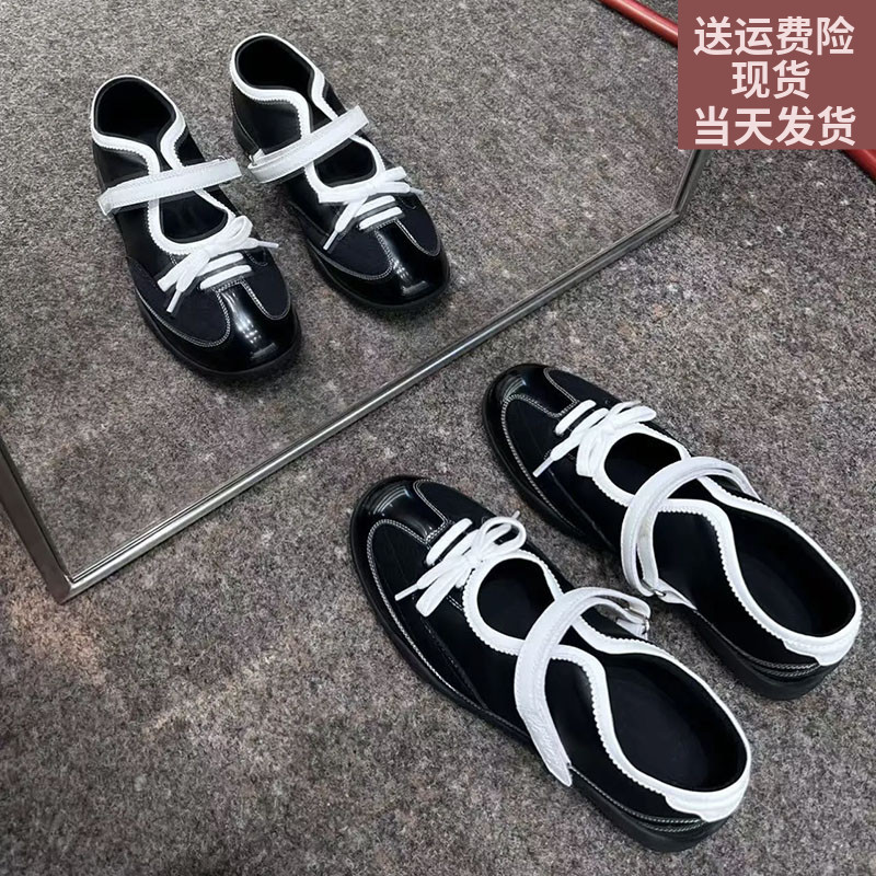 Edición de cuero de vaca ~ zapatos deportivos casuales de mujer color de ballet de cuero real con suela gruesa y altura interior de zapatos de mary-zhen