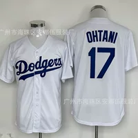 Внешняя торговля оптом 2025 Доджерс бейсбольный костюм № 17 OHTANI вышивка футболка Японии Отани Шопей