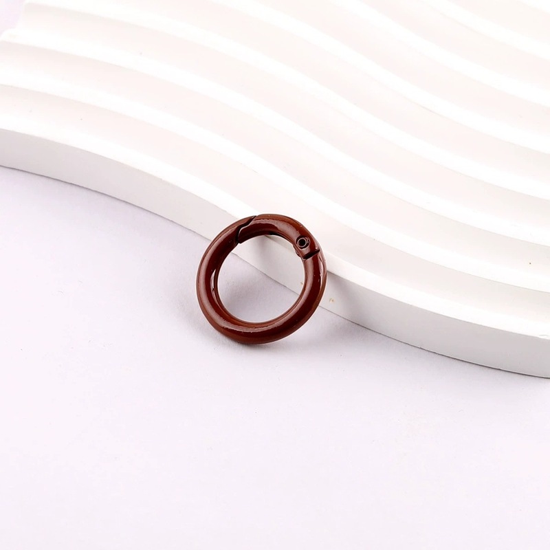 20mm23mm diy彩色烤漆弹簧扣圆环圈开口圈饰品配件弹簧圈扣钥匙圈|undefined
