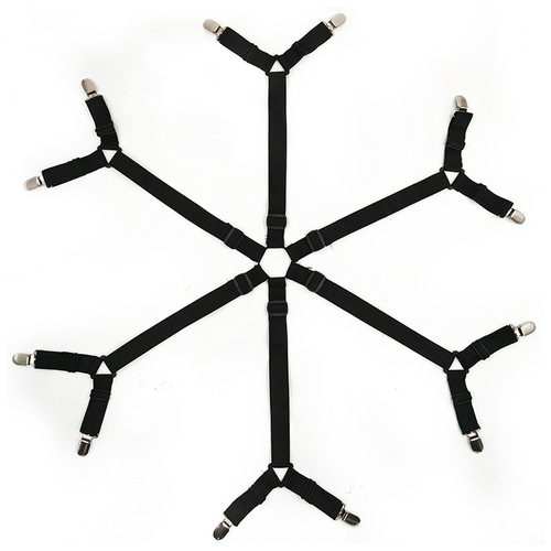Cross-border extended 12-clamp bed sheet fastener, non-slip six-sided fixing clips for bed sheets, mattress covers, and duvets to prevent shifting.