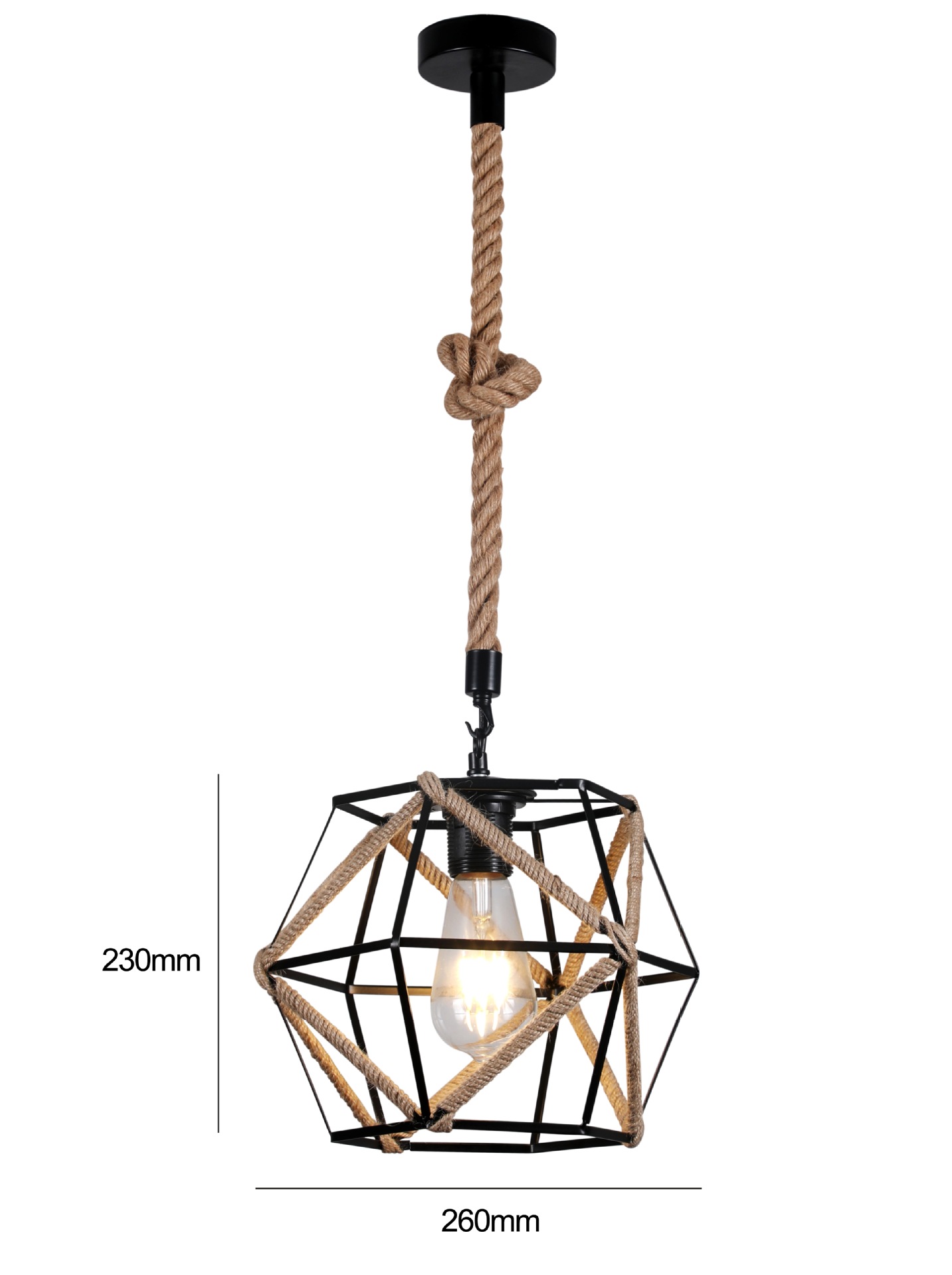 Exclusividad transfronteriza, estilo industrial retro, personalidad, restaurante, cafetería, tienda de té con leche, barra de bar, cuerda de cáñamo, candelabro creativo