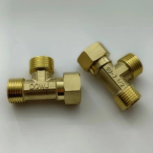 Copper Movable Tee 4 Points Thickeneded Copper Inner Tooth Movable Tee Outer and Outer Internal Movable Tee Side Live Three