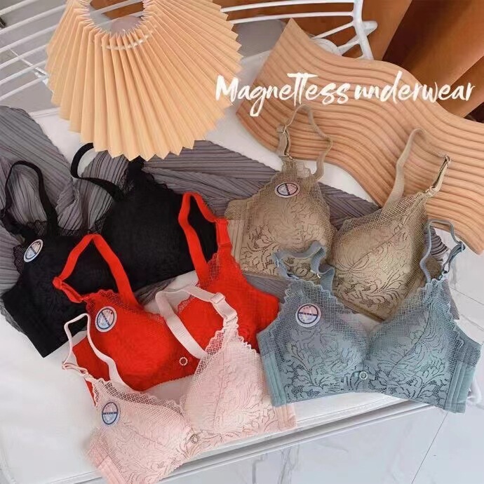 Blue foam romantic lace small chest gathered latex cotton underwear soft breathable skin-friendly upper support adjustable bra Blue foam romantic lace small chest gathered latex cotton underwear soft breathable skin-friendly upper support adjustable bra