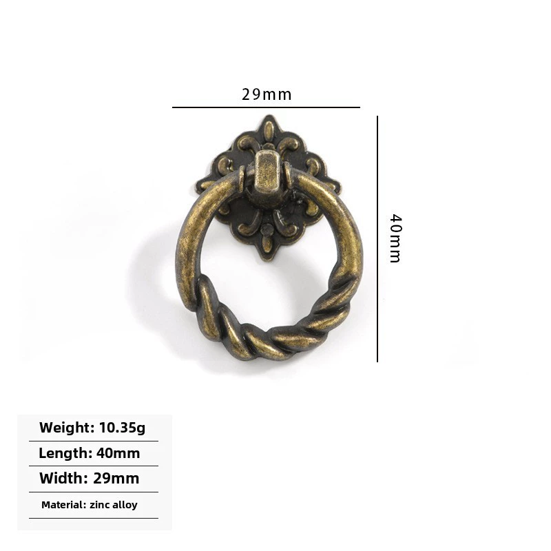 Antique retro bronze ring, furniture, European style