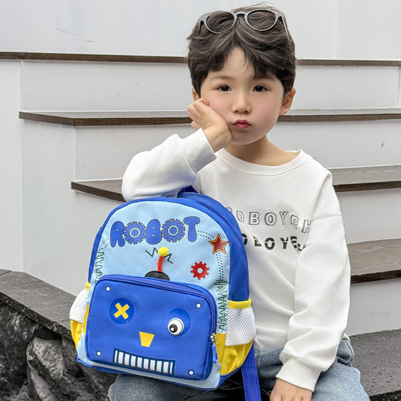 Nueva primavera 2025 nicho mochila escolar jardín de infantes simple personalidad moda mochila casual mochila de dibujos animados niños