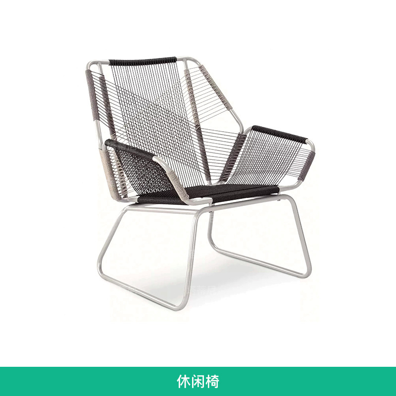 Simple ocio al aire libre Silla de ratán mesa de té de tres piezas al aire libre patio mesa y silla combinación balcón solo muebles de ratán image 6