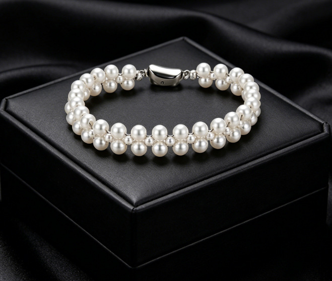 Xuping Europa y los Estados Unidos de moda transfronteriza simplista ins brazalete de aleación de cobre geométrica redonda pequeña pulsera de azúcar al por mayor mujeres