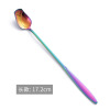 Tableware contains rose stainless steel, mixing stick, dessert spoon, new collection, flowered