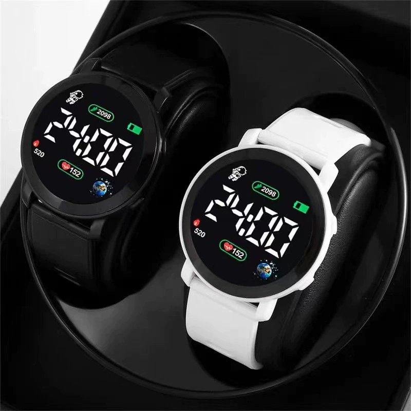 Children's Digital Travel Watch — Waterproof, Silicone Strap, Time & Date Display (Multiple Colors)