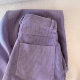 CHAO class recommend! Sweet Taro Purple Corduroy Pants Women's 2025 Early Spring New Style Straight Niche Chic Pants