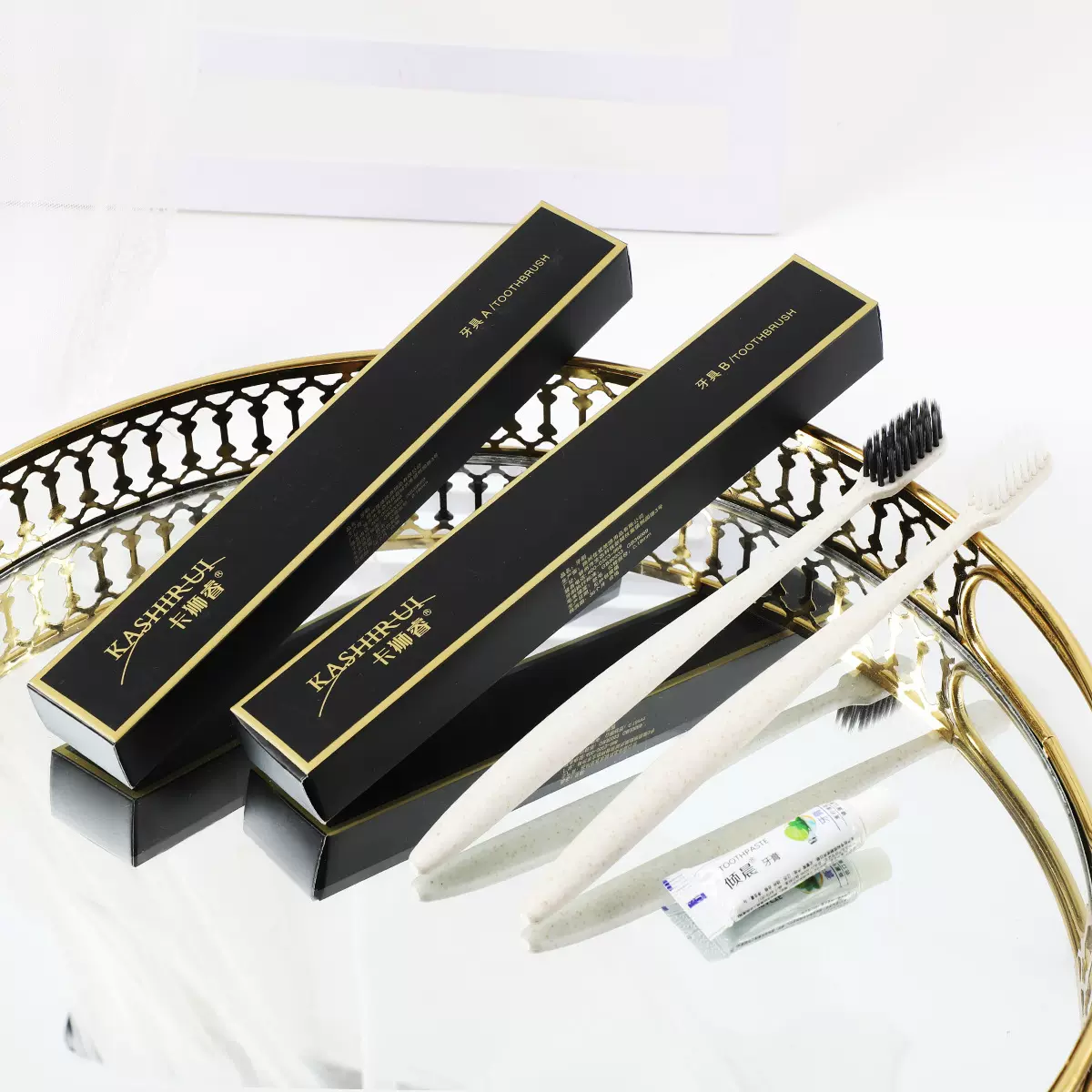 宾馆一次性洗漱用品套装居家待客牙刷牙膏拖鞋民宿酒店用品批发