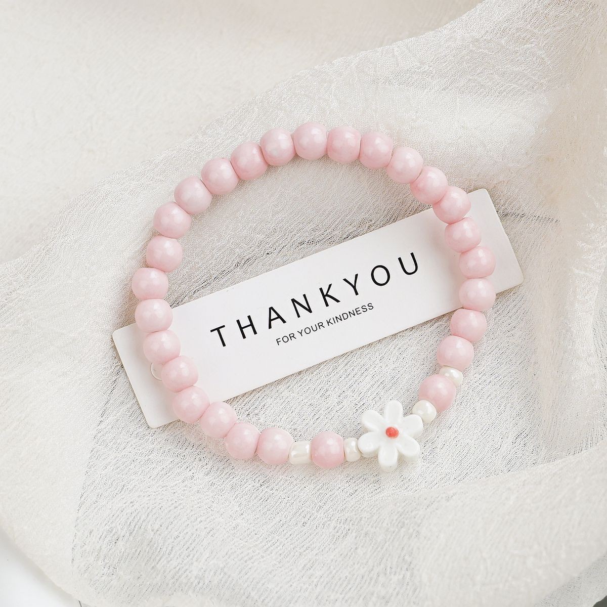 Jingdezhen pulsera de cerámica de verano mujer alta sensación galletas serie de gatos nicho diseño universal pulsera alta sensación
