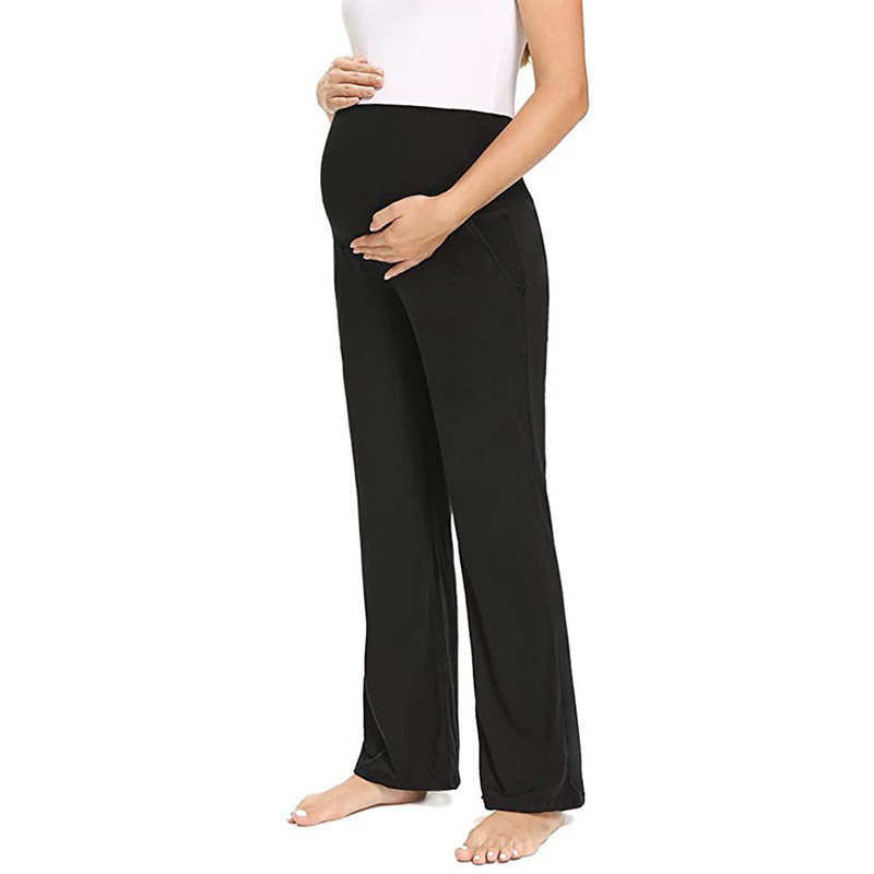 Maternity Pants for Summer, Loose-Fitting Long Pants That Don'T Squeeze the Belly, Slightly Stretchy, Suitable for Wearing Outside, Leggings for Autumn Maternity