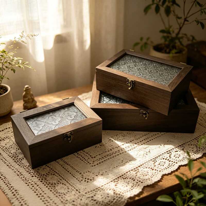 【Premium Selection】Nepal Gift Begonia Flower Storage Box, Vintage Style Desktop Organizer, Flip-Top Jewelry Box 【Premium Selection】Nepal Gift Begonia Flower Storage Box, Vintage Style Desktop Organizer, Flip-Top Jewelry Box