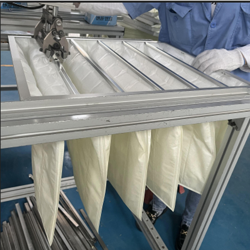 化工厂新风组合式机房办公楼空调机组初效过滤袋F7中效袋式过滤器