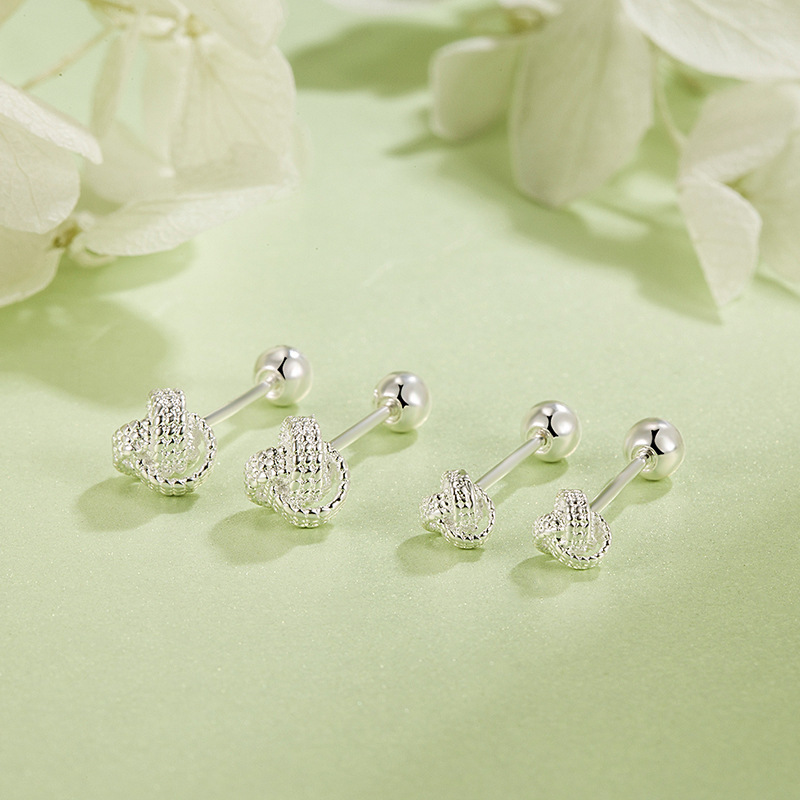 Ruyi Knot Earrings for Women 2023 New Screw Twist Ear Bone Nails for Sleeping, No Need to Remove, Unique Fashionable Versatile Earrings for Autumn and Winter Ruyi Knot Earrings for Women 2023 New Screw Twist Ear Bone Nails for Sleeping, No Need to Remove, Unique Fashionable Versatile Earrings for Autumn and Winter