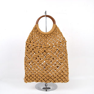 Bag, straw beach purse