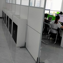 办公室移动屏风折叠隔断墙亚克力牙科工厂车间可定 制玻璃挡板