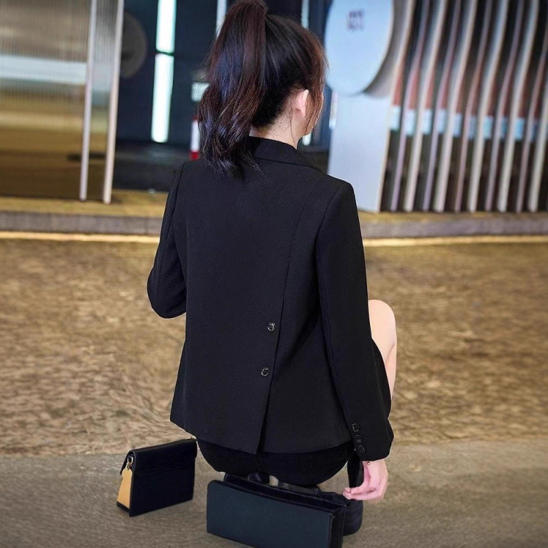 2025 New Small Suit Tops Women's Short Korean Style Commuting Style Top 2025 New Small Suit Tops Women's Short Korean Style Commuting Style Top