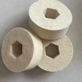 羊毛毡涂油轮抛光轮密封圈羊毛轮镜面不锈钢打蜡抛光片打磨