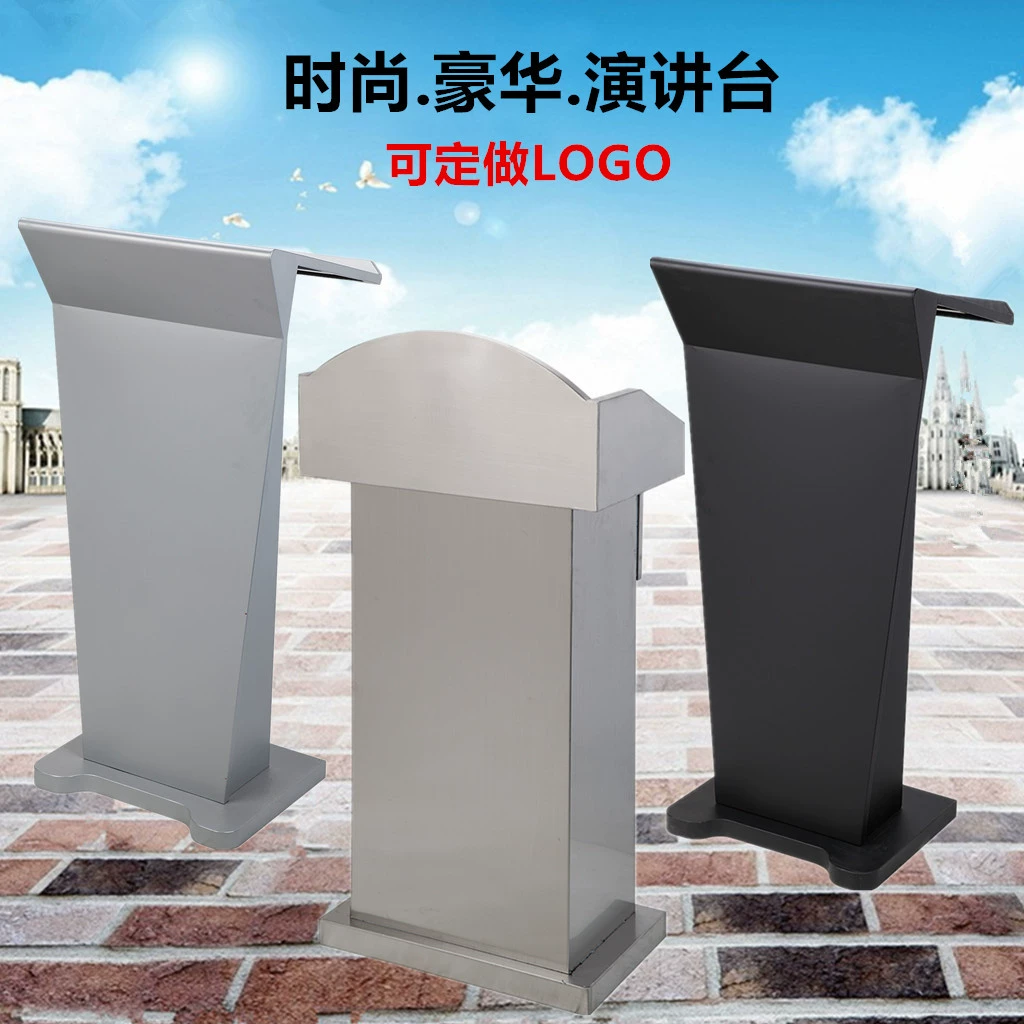 Лекционный стол из нержавеющей стали Конференц-стол Хозяин Лекционный стол Отдел продаж Гостиница Приветственный стол Приемная Стол для шоппинга