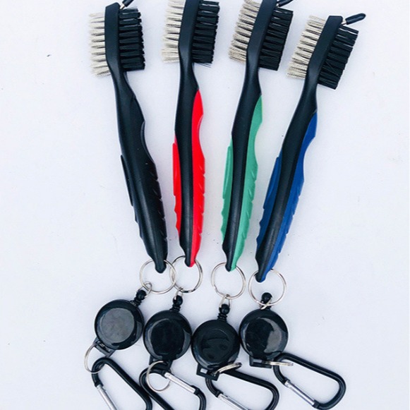 FUENTE los fabricantes de suministro de Golf Club de doble cara cepillo Club cepillo de limpieza de herramientas de cocina global de la venta caliente