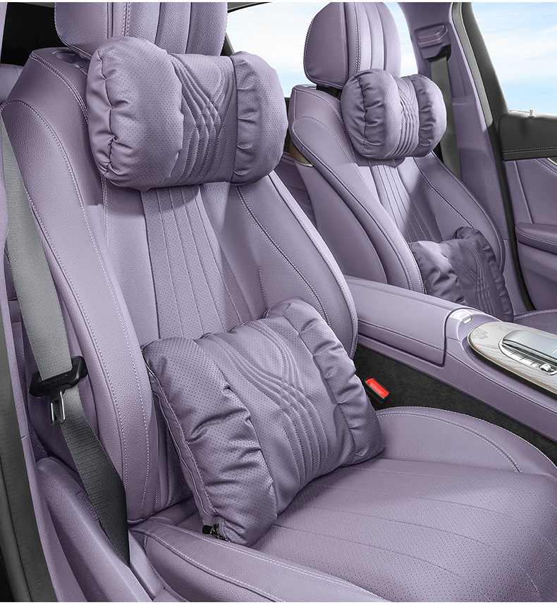 Suitable for Mercedes-Benz E300L Car Headrest E260L/C260L/S450L Breathable Perforated Neck Pillow and Waist Protection Supplies