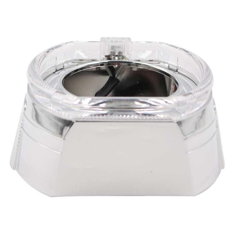 Nuevo cuadrado cubierta decorativa coche LED faro lente cubierta decorativa tesoro guía de luz Ángel ojo 2.5 3-pulgadas caballo universal