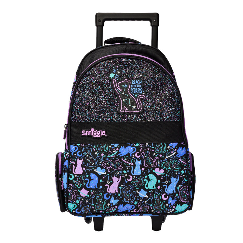 Mochila de tirón australiana de dibujos animados de gran capacidad, mochila de hombro para estudiantes de primaria y secundaria