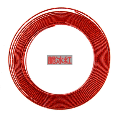 Car air outlet decorative strip Şüşə kənarı xromları/moldingləri - standard-red