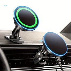 Mag 安全な車の充電器 15W ツーインワン磁気ワイヤー車