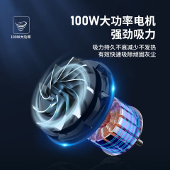 車載便攜無線吸塵器汽車手持式充電數顯家用四合一輪胎充氣打氣泵