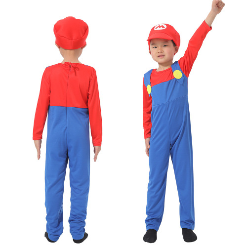 Halloween Super Mario Mario costume Louis cosplay stage performance clothes Mario costume
