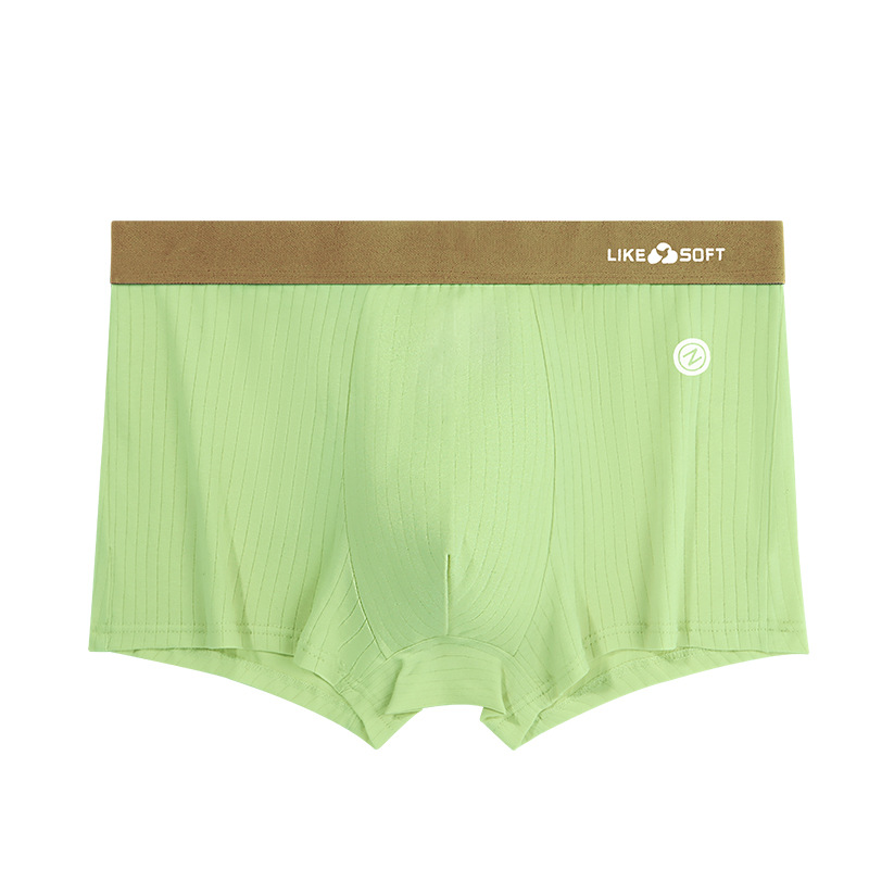 Pantalones interiores de hombre de algodón de contraste de color rayas antibacterianas pro-piel de la piel de los deportes transpirables pantalones adolescentes al por mayor