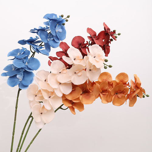 Phalaenopsis artificial flowers, home furnishings, bouquets, wedding hall decorations, artificial flowers, artificial orchids, wedding silk flowers wholesale