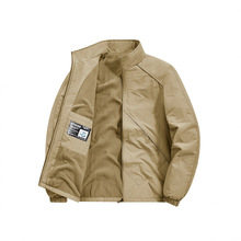 加绒夹克爆款秋季男士户外运动宽松韩版休闲轻商务百搭立领外套