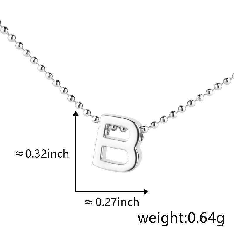 Cuicai ホットセール 18K ゴールデン光沢のある多用途クラシック 26 DIY 英語名小文字ネックレスペンダント付き|undefined