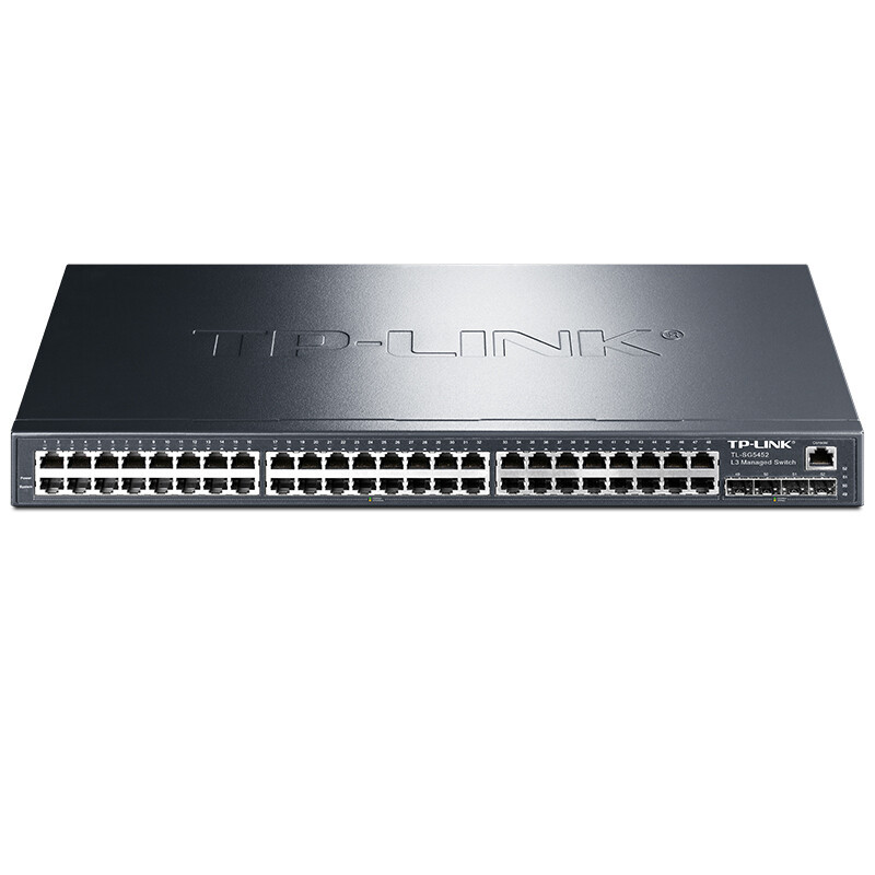 TP-LINK TL-SG5452 48口千兆三层网管型核心交换机 4千兆光纤口