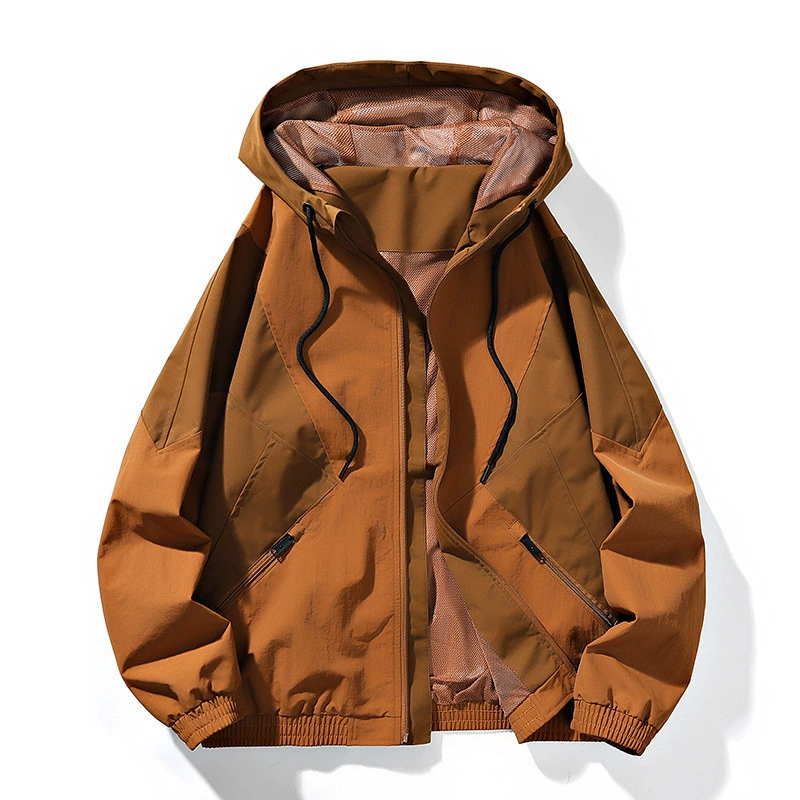 Куртка с капюшоном мужская весна осень 2024 новая одежда модный бренд повседневный красивый куртка