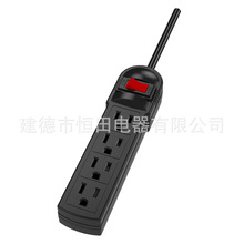 厄瓜多尔委内瑞拉南美插座浪涌保护 4孔电源线接线板 heavy duty