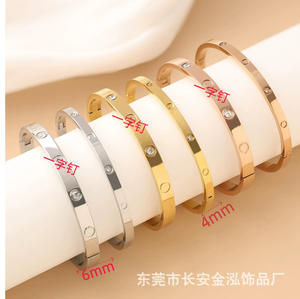 Golden bracelet stainless steel